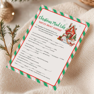 Julen Holiday Party Mad Libs Lek