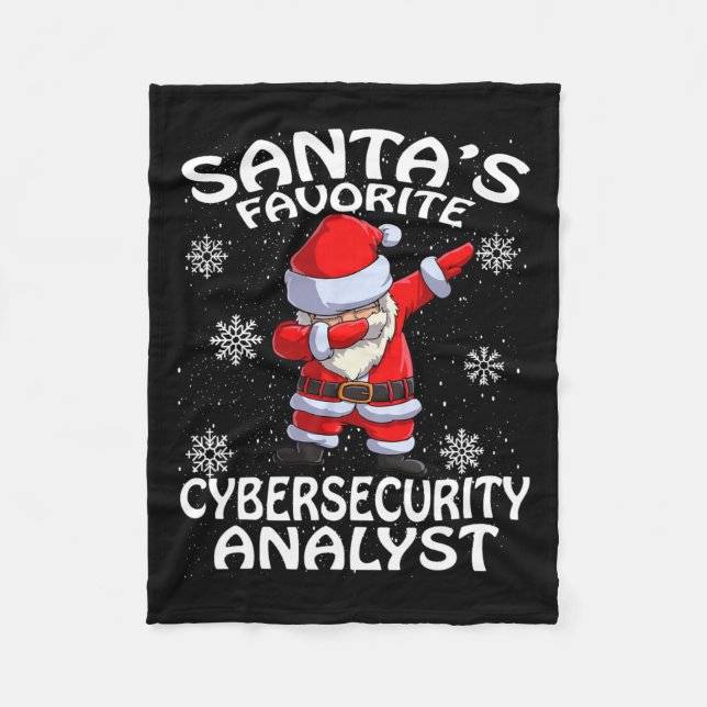 Julen i Favorite Cyber Security Analyst Fleecefilt (Framsidan)