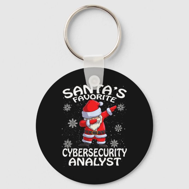 Julen i Favorite Cyber Security Analyst Nyckelring (Framsida)