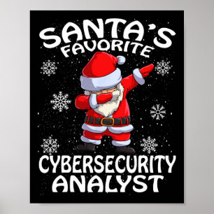Julen i Favorite Cyber Security Analyst Poster