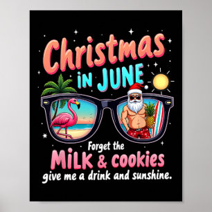 Julen i juni glömmer bort summorna Mjölk och Cooki Poster