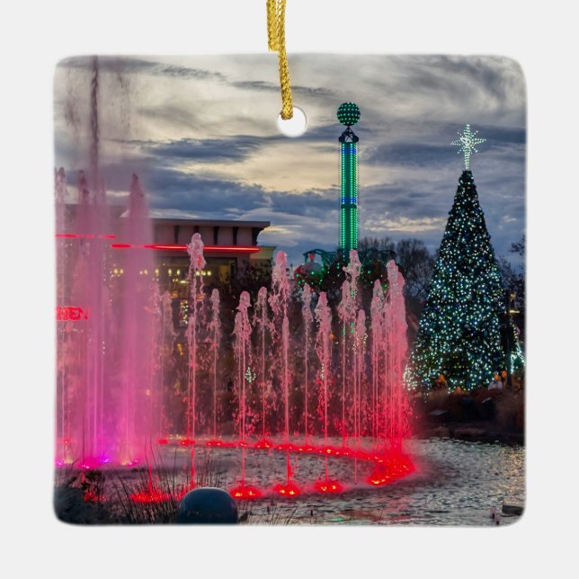 Julen i Pigeon Forge Julgransprydnad Keramik (Framsida)