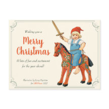 Julen Jenny Nyström Tomtefar ridande CC0311