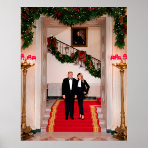 Julen kliver fram President Donald Trump & Melania Poster