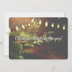 Julen kom Tidigt och förväntade sig julkort