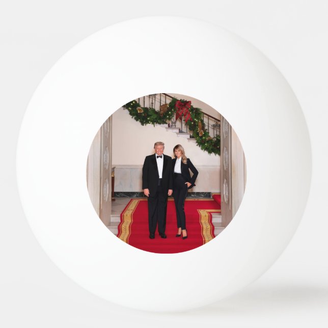 Julen kommer President Donald Trump & Melania Pingisboll (Framsidan)