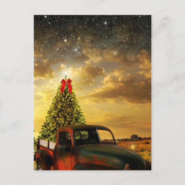 Julen kommer vykort (Framsida)