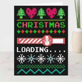 Julen Laddas Rolig Fult Jultröja Kort