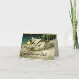 Julen mamma och Pappa Kort