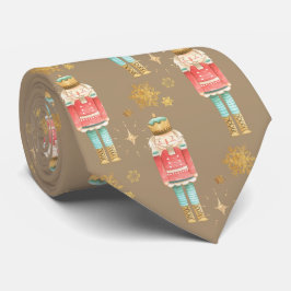 Julen Nutcracker Golden Snöflingor Kraft Slips