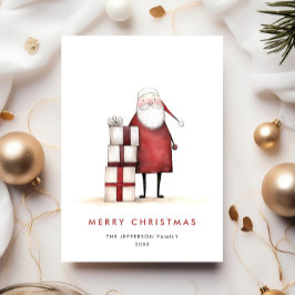 Julen om minimalistisk Jultomten-jul