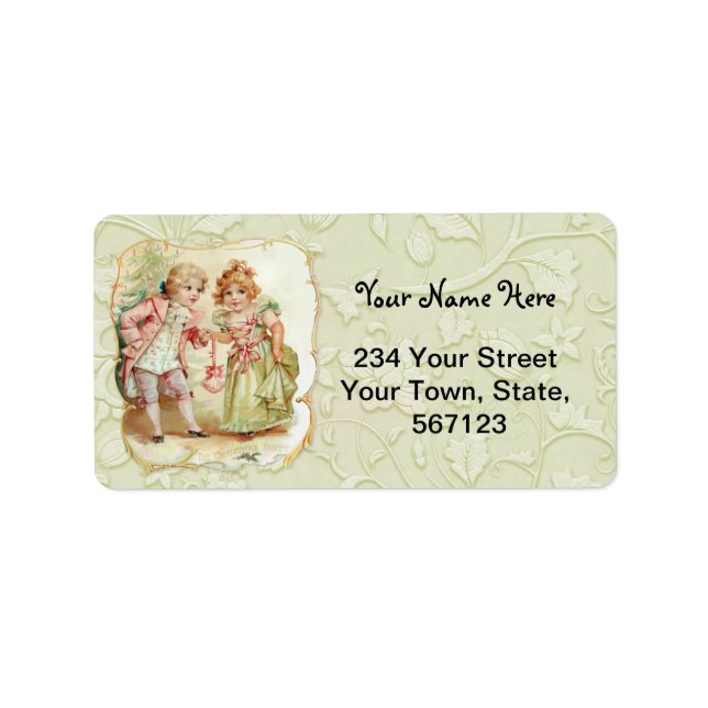 Julen Party - Francis Brundage Adressetikett (Framsidan)