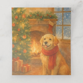 Julen Party Inbjudan ・ Mysiga Hund Placeringskort