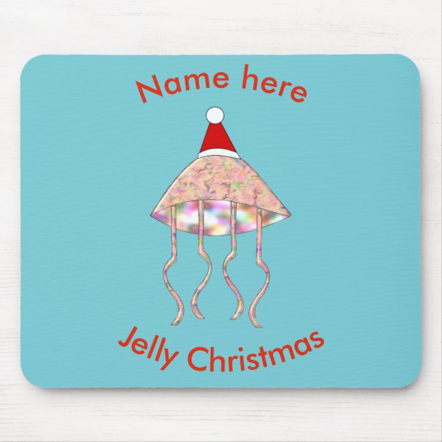 julen Party Jellyfish Mousepad Musmatta (Framsidan)