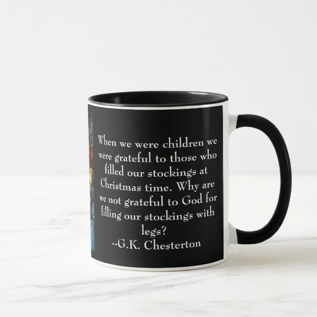 Julen rånar med det G.K. Chesterton Mugg (Höger)