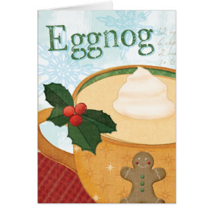 Julen rånar med Eggnog Hälsningskort