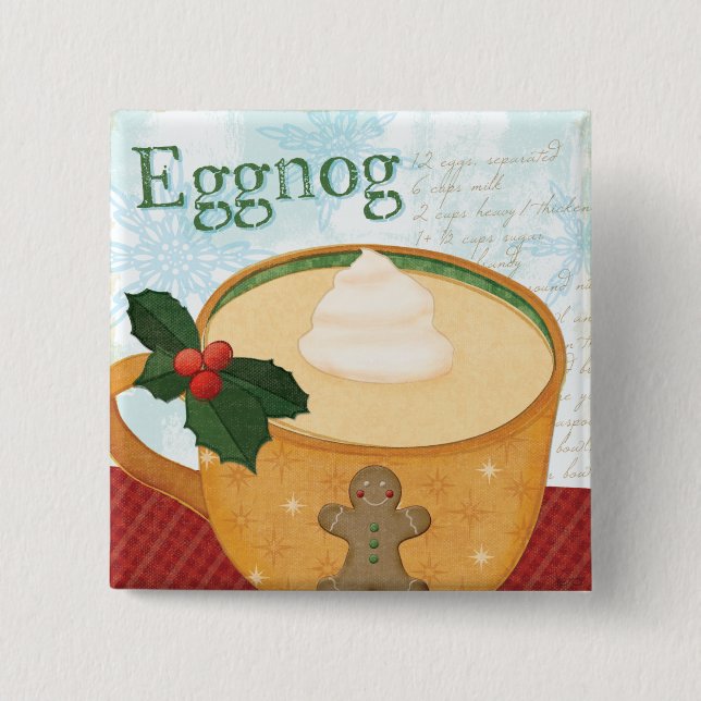 Julen rånar med Eggnog Knapp (Framsida)