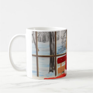 Julen rånar med känguruunge kaffemugg