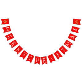 Julen Red och Guld Vimplar