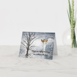 Julen rör vår nation med kärlek helgkort