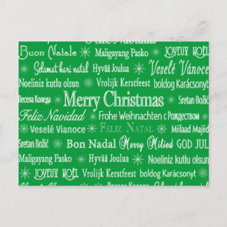 Julen runt i världen helg vykort