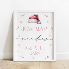 Julen Santa Baby gissar hur många kaner som Poster