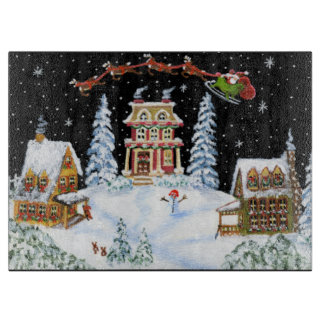 Julen Santa, Claus, klipp, stiger ombord, renen