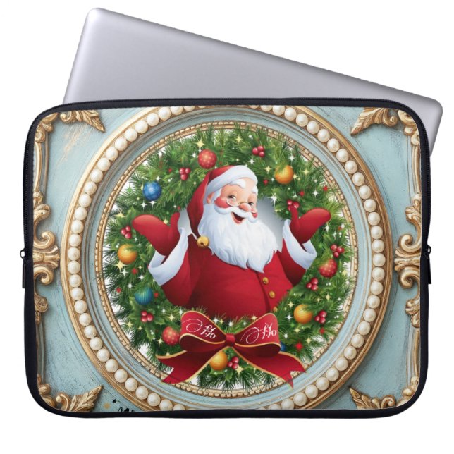 Julen Santa  Laptop Fodral (Framsidan)
