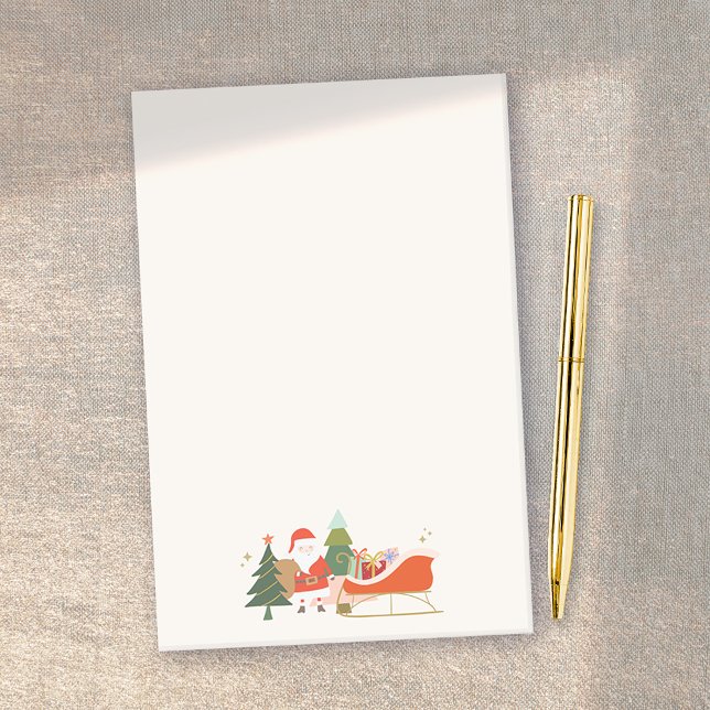 Julen Santa och Sleigh Post-it Block (Skapare uppladdad)