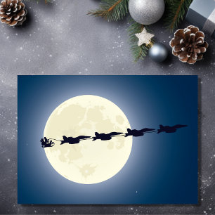 Julen Santa, Sleigh och F-18 Militär Jet Helgkort
