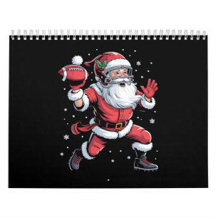 Julen Santa Spelar amerikanska fotbollsmatcher Kalender