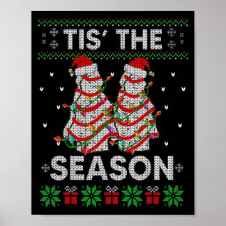Julen Säsongen Julgranstårta Debbie Becky Xmas Poster
