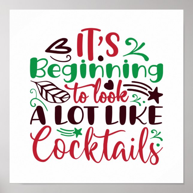 Julen ser ut som cocktails poster (Framsidan)