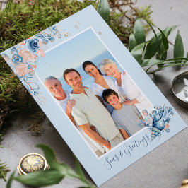 Julen Sjös & Hälsningar Marin Chic Foto Vykort