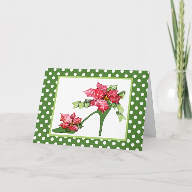 Julen skor hälsningkortet helgkort (Framsida)