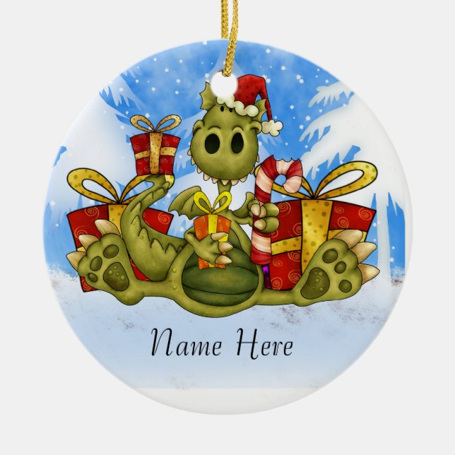 Julen smyckar att du kan personifiera julgransprydnad keramik (Framsidan)