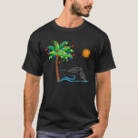 Julen Sol i juli, Beach Summer Cru T Shirt<br><div class="desc">Julen Sol i havet i juli,  Beach Sommarkryssningsplats</div>