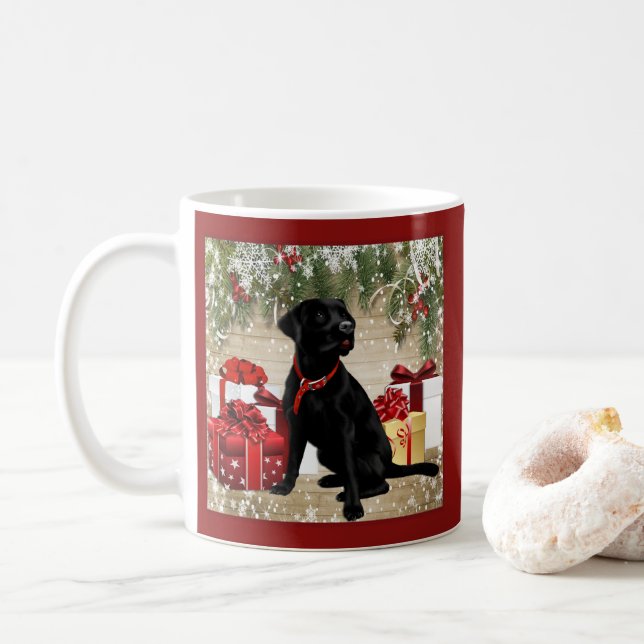 JULEN SVÄRTAR LABRADOR KAFFEMUGG (Med munk)