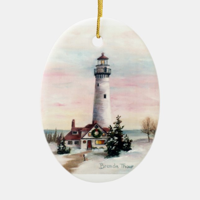 Julen tänder julprydnaden julgransprydnad keramik (Framsidan)