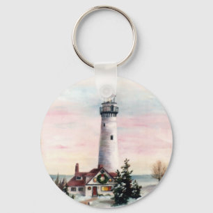 Julen tänder Keychain Nyckelring