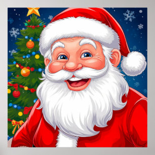 🎅 Julen Tomte Glädje Ljus Hem Stil Poster