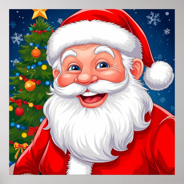 🎅 Julen Tomte Glädje Ljus Hem Stil Poster (Framsidan)
