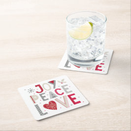 Julen Underlägg med kärlek-typografi av glädje