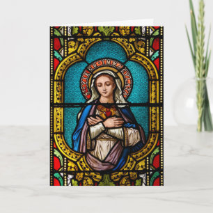 Julen Virgin Mary Helgkort