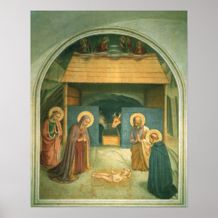 Julenatt av Fra Angelico Poster