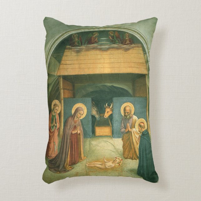 Julenatt av Fra Angelico Prydnadskudde (Framsidan(Vertikal))