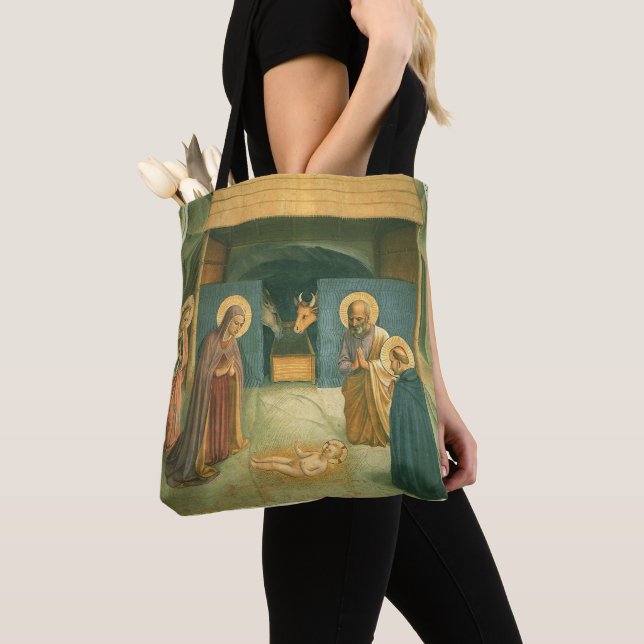 Julenatt av Fra Angelico Tygkasse (Närbild)