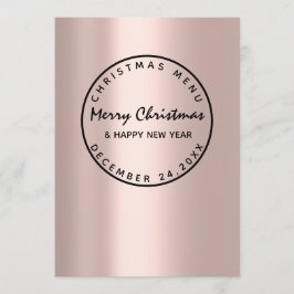 Julenatt Vintermeny Rose Modern Meny