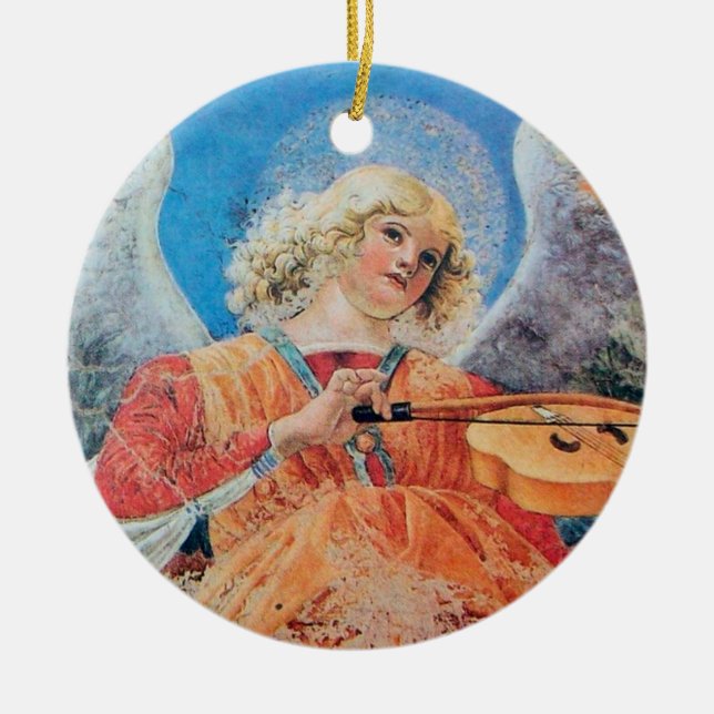 JULENGEL Blå Safir Julgransprydnad Keramik (Framsidan)