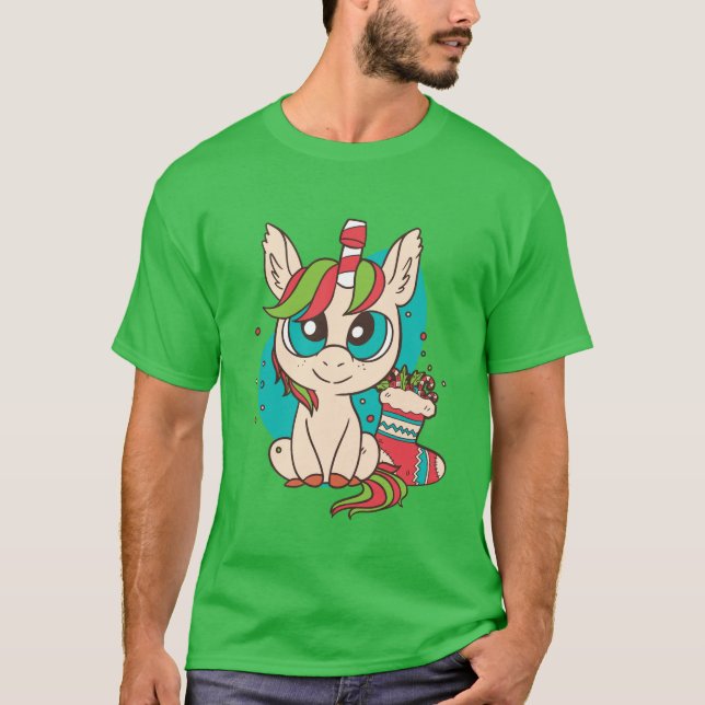 Julenhörning T Shirt (Framsida)